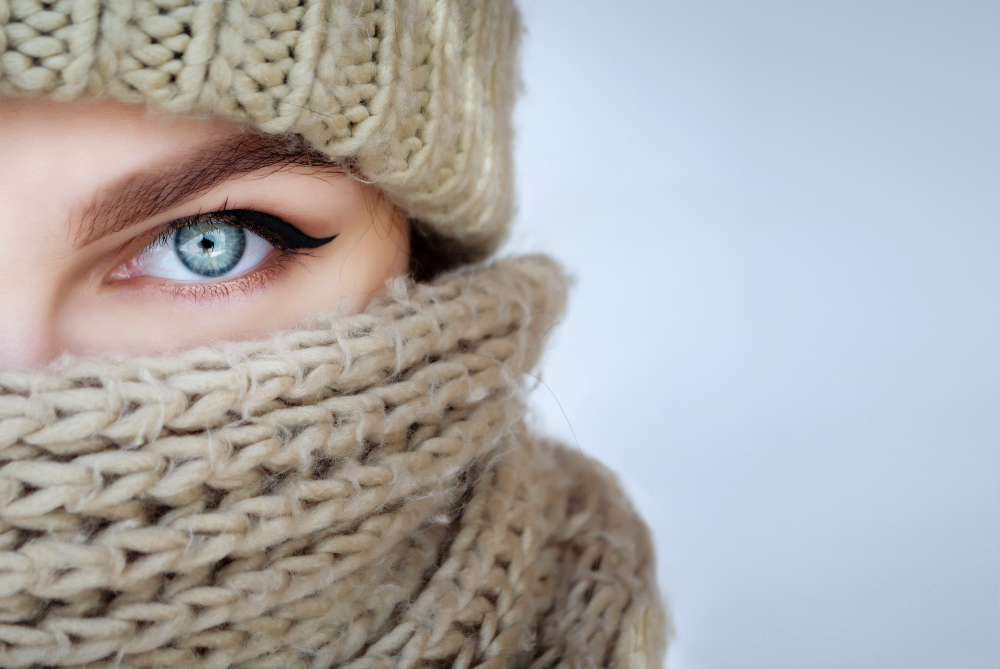 saúde dos olhos no inverno